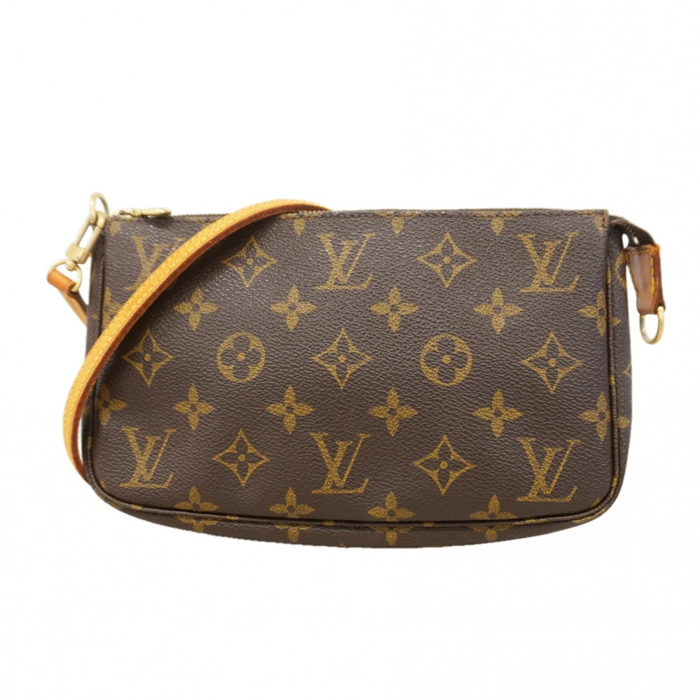 LOUIS VUITTON Brown Monogram Pochette Pouch - Picture 1 of 10